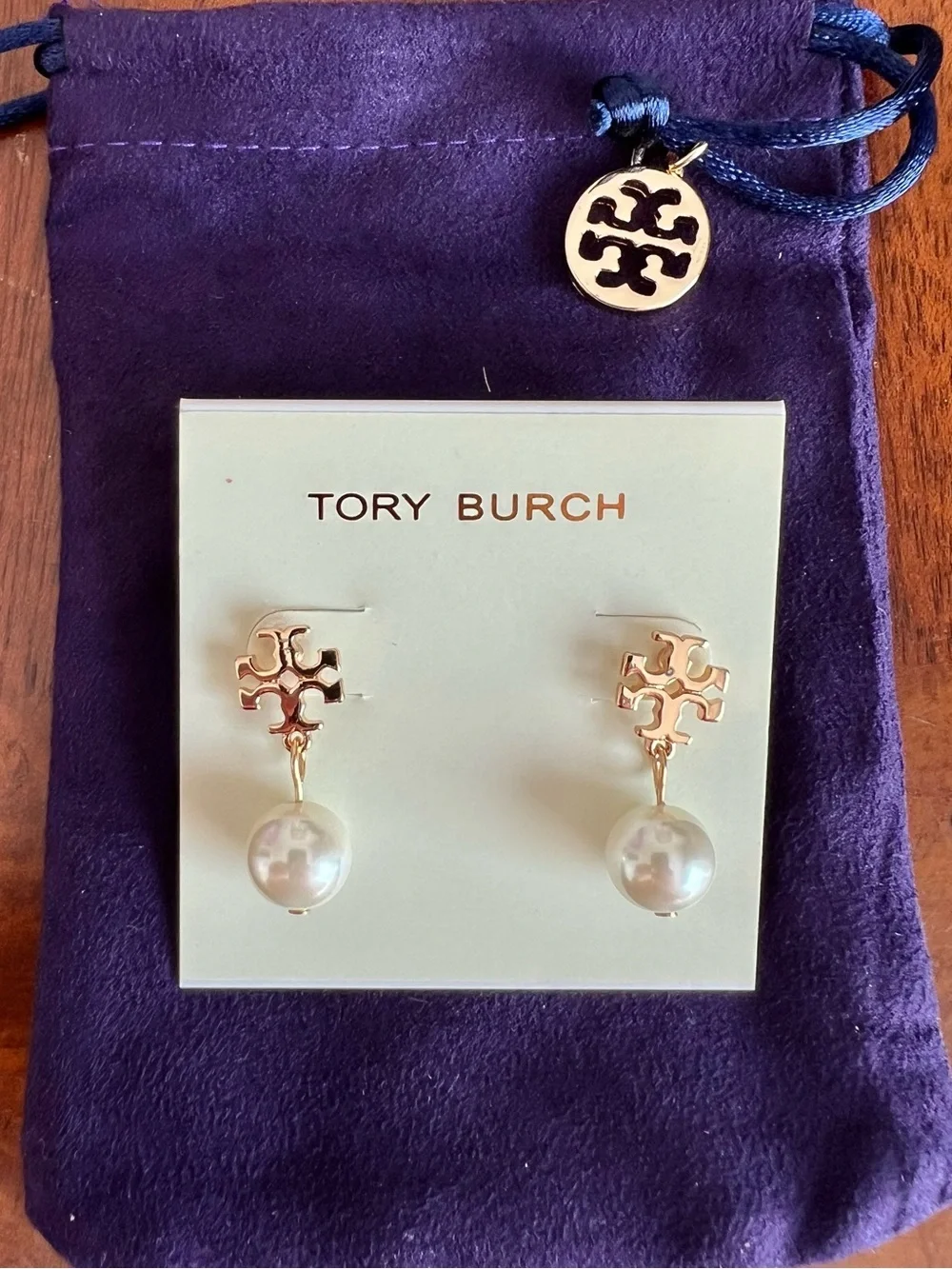 Tory Burch Moondance Pearl Drop Earrings